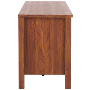 Safavieh Evane 2 Door Media Stand Walnut / Natural 59.1" x 15.6" x 21.7"