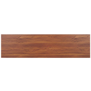 Safavieh Evane 2 Door Media Stand Walnut / Natural 59.1" x 15.6" x 21.7"