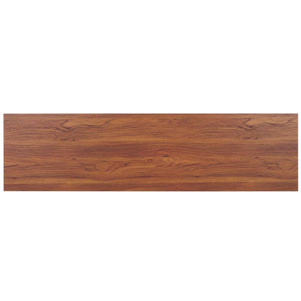 Safavieh Evane 2 Door Media Stand Walnut / Natural 59.1" x 15.6" x 21.7"