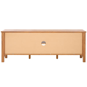 Safavieh Evane 2 Door Media Stand Oak / Natural 59.1" x 15.6" x 21.7"