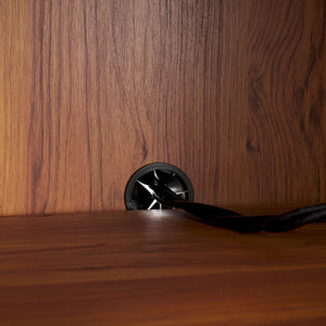 Safavieh Piran 2 Door 3 Drawer Sideboard/Media  Walnut / Gold 55.2" x 18.6" x 31.7"