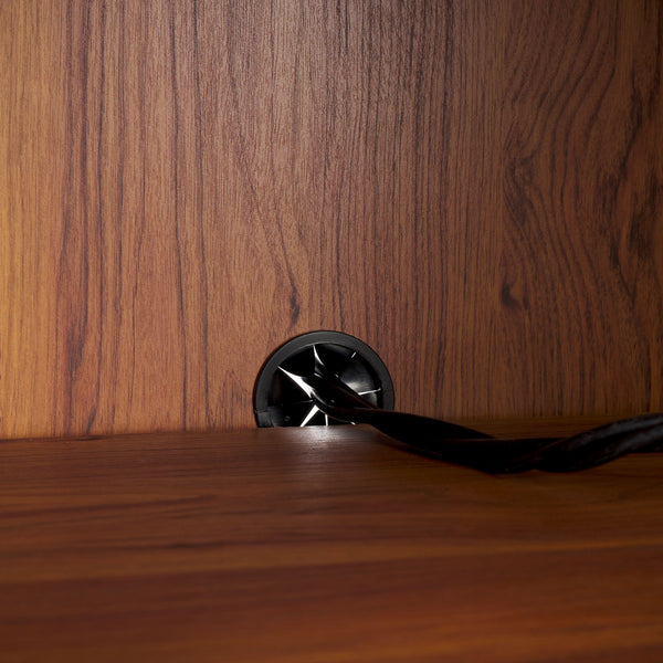 Safavieh Piran 2 Door 3 Drawer Sideboard/Media  Walnut / Gold 55.2" x 18.6" x 31.7"