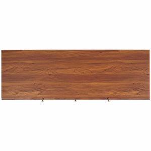 Safavieh Piran 2 Door 3 Drawer Sideboard/Media  Walnut / Gold 55.2" x 18.6" x 31.7"