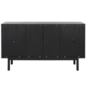 Safavieh Piran 2 Door 3 Drawer Sideboard/Media  Black / Gold 55.2" x 18.6" x 31.7"