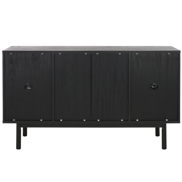Safavieh Piran 2 Door 3 Drawer Sideboard/Media  Black / Gold 55.2" x 18.6" x 31.7"