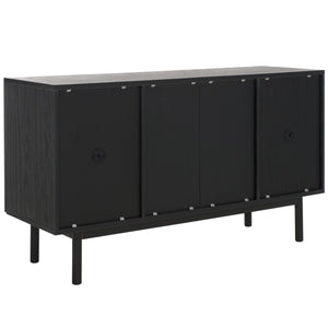 Safavieh Piran 2 Door 3 Drawer Sideboard/Media  Black / Gold 55.2" x 18.6" x 31.7"