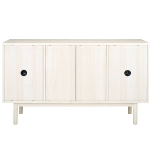 Safavieh Piran 2 Door 3 Drawer Sideboard/Media  White / Gold 55.2" x 18.6" x 31.7"