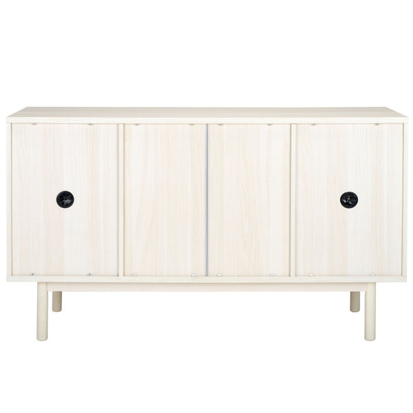 Safavieh Piran 2 Door 3 Drawer Sideboard/Media  White / Gold 55.2" x 18.6" x 31.7"