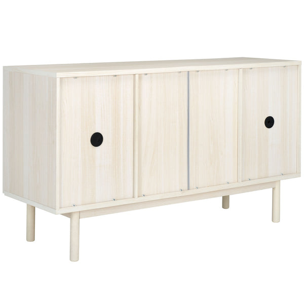 Safavieh Piran 2 Door 3 Drawer Sideboard/Media  White / Gold 55.2" x 18.6" x 31.7"