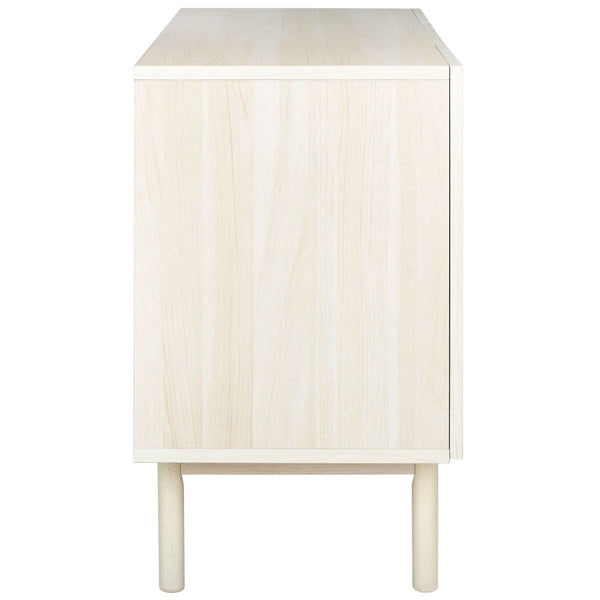 Safavieh Piran 2 Door 3 Drawer Sideboard/Media  White / Gold 55.2" x 18.6" x 31.7"