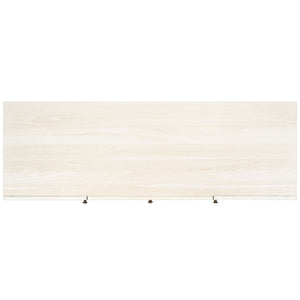 Safavieh Piran 2 Door 3 Drawer Sideboard/Media  White / Gold 55.2" x 18.6" x 31.7"