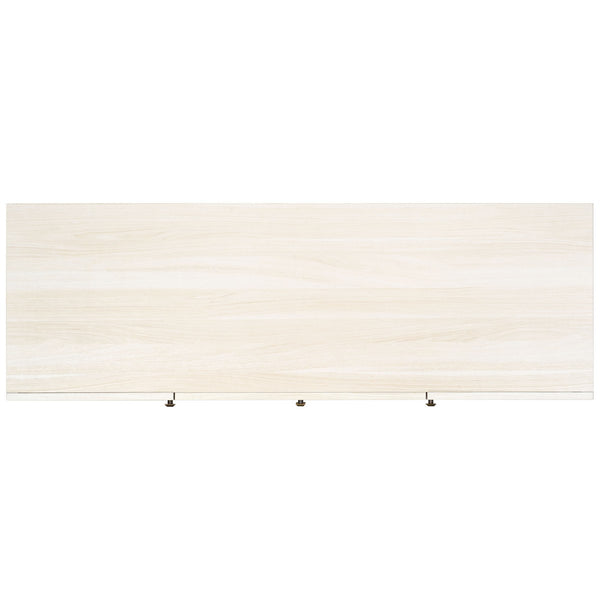 Safavieh Piran 2 Door 3 Drawer Sideboard/Media  White / Gold 55.2" x 18.6" x 31.7"