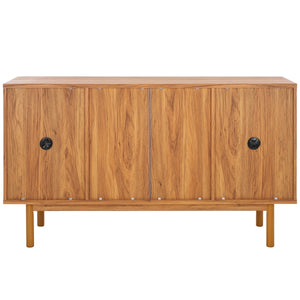 Safavieh Piran 2 Door 3 Drawer Sideboard/Media  Oak / Gold 55.2" x 18.6" x 31.7"