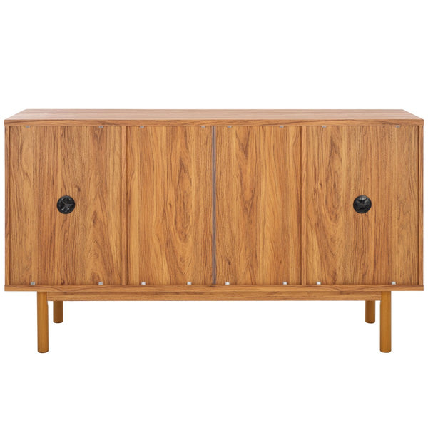 Safavieh Piran 2 Door 3 Drawer Sideboard/Media  Oak / Gold 55.2" x 18.6" x 31.7"