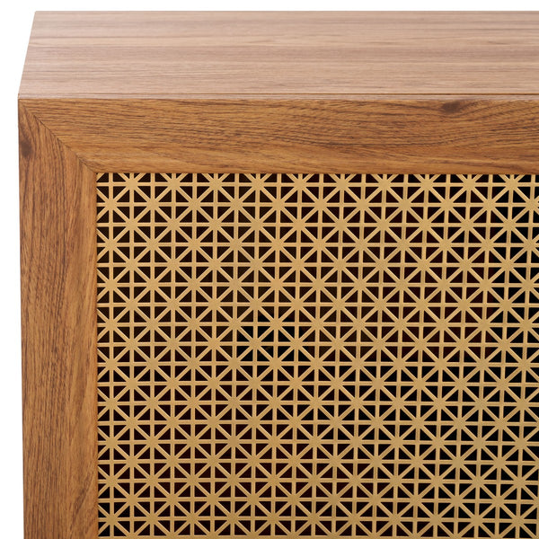 Safavieh Piran 2 Door 3 Drawer Sideboard/Media  Oak / Gold 55.2" x 18.6" x 31.7"