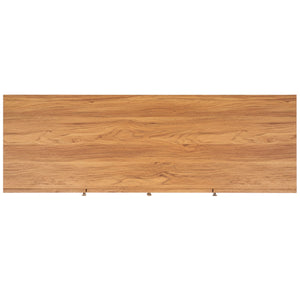 Safavieh Piran 2 Door 3 Drawer Sideboard/Media  Oak / Gold 55.2" x 18.6" x 31.7"