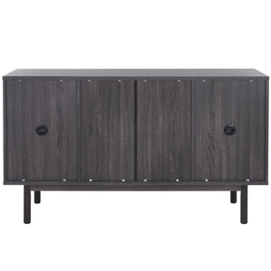 Safavieh Piran 2 Door 3 Drawer Sideboard/Media  Distressed Black / Gold 55.2" x 18.6" x 31.7"
