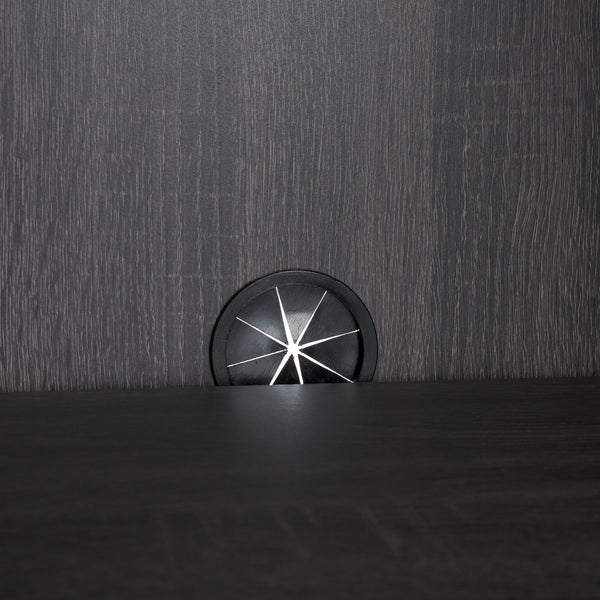 Safavieh Piran 2 Door 3 Drawer Sideboard/Media  Distressed Black / Gold 55.2" x 18.6" x 31.7"