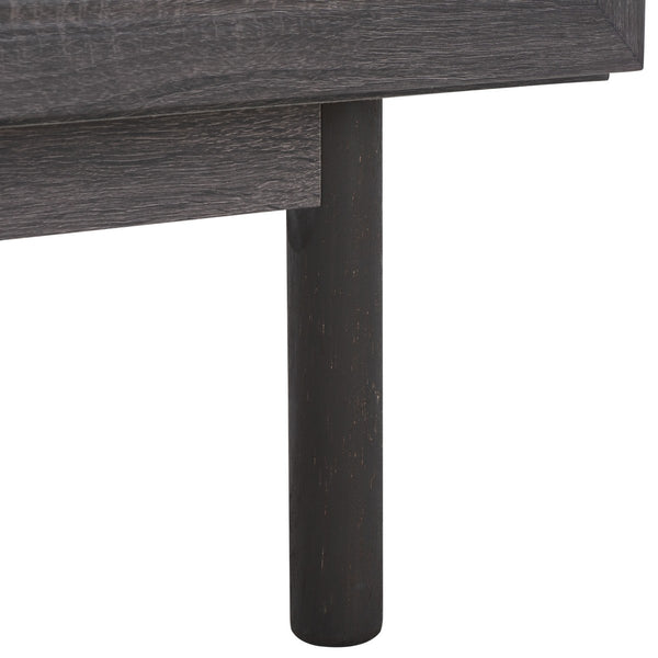 Safavieh Piran 2 Door 3 Drawer Sideboard/Media  Distressed Black / Gold 55.2" x 18.6" x 31.7"