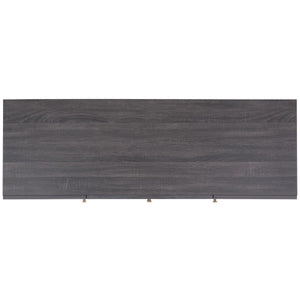 Safavieh Piran 2 Door 3 Drawer Sideboard/Media  Distressed Black / Gold 55.2" x 18.6" x 31.7"