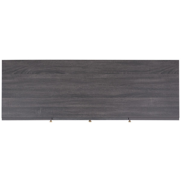 Safavieh Piran 2 Door 3 Drawer Sideboard/Media  Distressed Black / Gold 55.2" x 18.6" x 31.7"