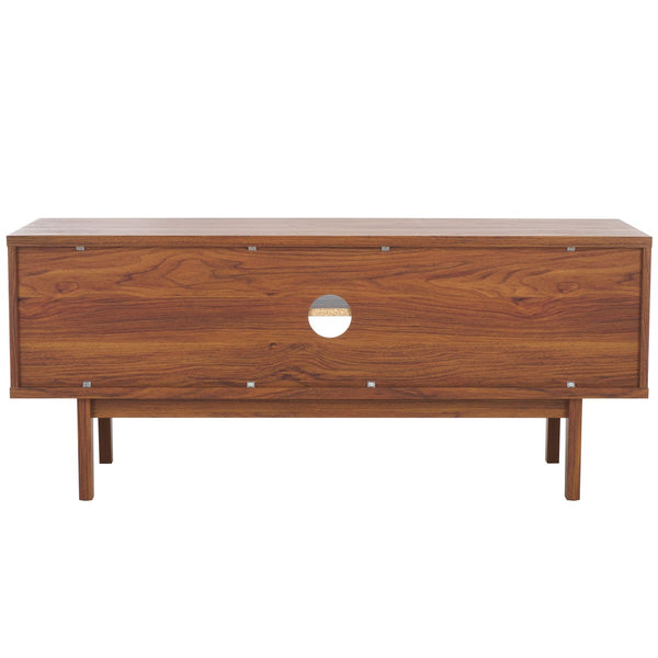 Safavieh Aricia Small 2 Door Media Stand Walnut 46.9" x 15.4" x 19.9"