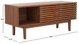 Safavieh Aricia Small 2 Door Media Stand Walnut 46.9" x 15.4" x 19.9"