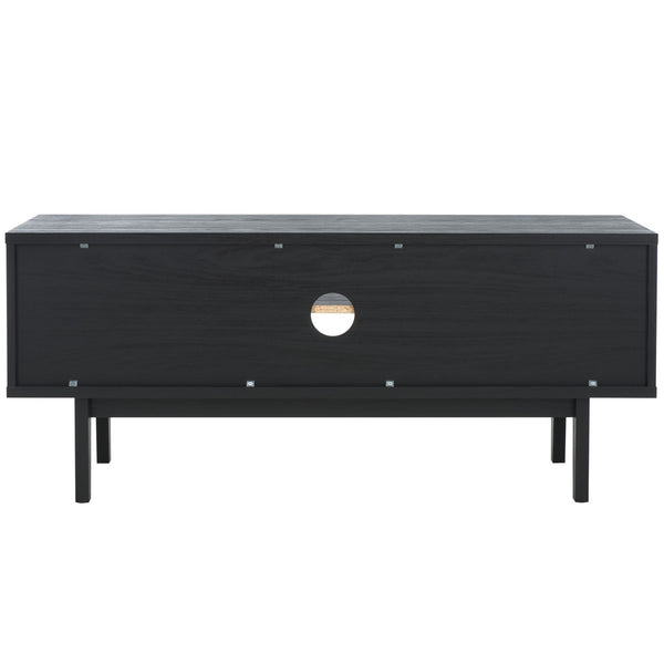 Safavieh Aricia Small 2 Door Media Stand Black 46.9" x 15.4" x 19.9"