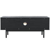 Safavieh Aricia Small 2 Door Media Stand Black 46.9" x 15.4" x 19.9"