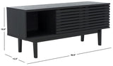 Safavieh Aricia Small 2 Door Media Stand Black 46.9" x 15.4" x 19.9"