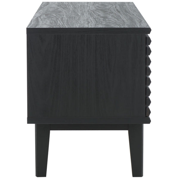 Safavieh Aricia Small 2 Door Media Stand Black 46.9" x 15.4" x 19.9"