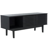 Safavieh Aricia Small 2 Door Media Stand Black 46.9" x 15.4" x 19.9"