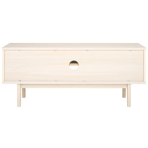 Safavieh Aricia Small 2 Door Media Stand White 46.9" x 15.4" x 19.9"