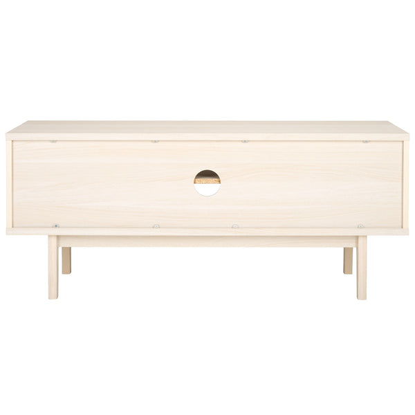 Safavieh Aricia Small 2 Door Media Stand White 46.9" x 15.4" x 19.9"