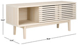 Safavieh Aricia Small 2 Door Media Stand White 46.9" x 15.4" x 19.9"