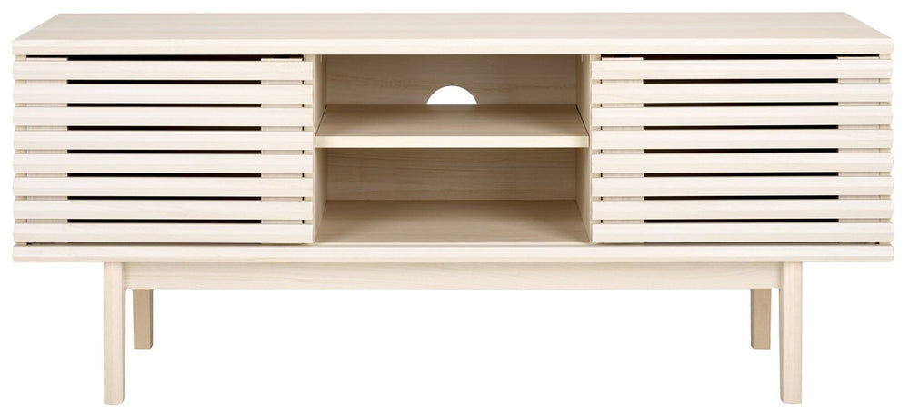 Safavieh Aricia Small 2 Door Media Stand White 46.9" x 15.4" x 19.9"