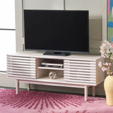 Safavieh Aricia Small 2 Door Media Stand White 46.9" x 15.4" x 19.9"