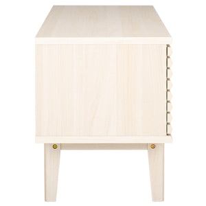 Safavieh Aricia Small 2 Door Media Stand White 46.9" x 15.4" x 19.9"