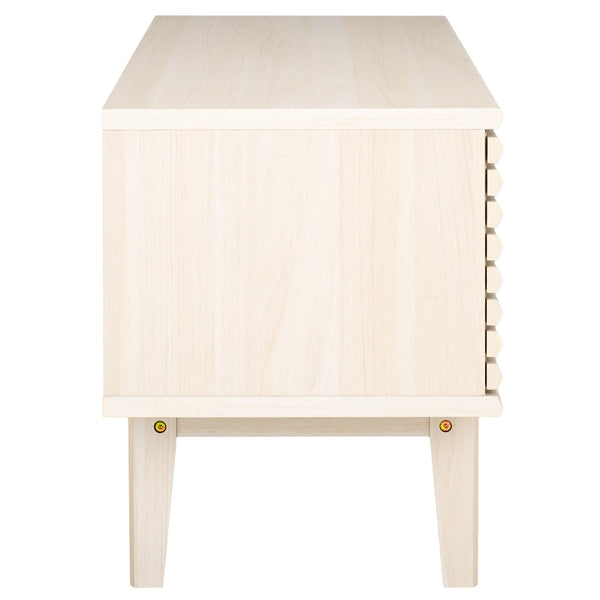 Safavieh Aricia Small 2 Door Media Stand White 46.9" x 15.4" x 19.9"