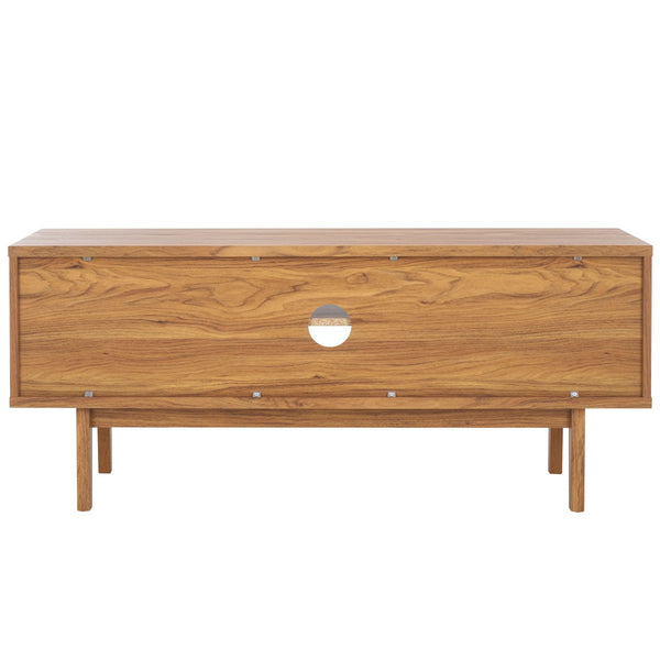 Safavieh Aricia Small 2 Door Media Stand Oak 46.9" x 15.4" x 19.9"