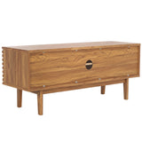 Safavieh Aricia Small 2 Door Media Stand Oak 46.9" x 15.4" x 19.9"