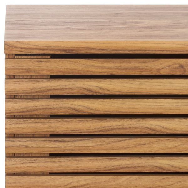 Safavieh Aricia Small 2 Door Media Stand Oak 46.9" x 15.4" x 19.9"