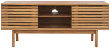 Safavieh Aricia Small 2 Door Media Stand Oak 46.9" x 15.4" x 19.9"