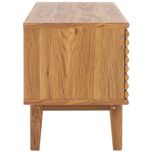 Safavieh Aricia Small 2 Door Media Stand Oak 46.9" x 15.4" x 19.9"
