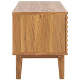 Safavieh Aricia Small 2 Door Media Stand Oak 46.9" x 15.4" x 19.9"