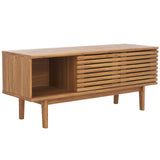 Safavieh Aricia Small 2 Door Media Stand Oak 46.9" x 15.4" x 19.9"