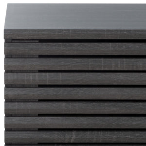 Safavieh Aricia Small 2 Door Media Stand Distressed Black 46.9" x 15.4" x 19.9"