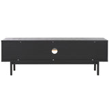 Safavieh Aricia Large 2 Door Media Stand Black 59" x 15.4" x 19.9"