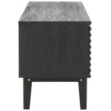 Safavieh Aricia Large 2 Door Media Stand Black 59" x 15.4" x 19.9"