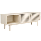 Safavieh Aricia Large 2 Door Media Stand White 59" x 15.4" x 19.9"